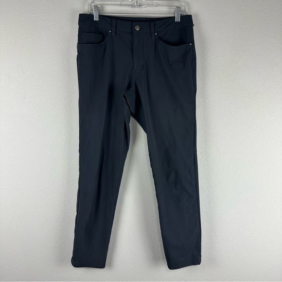 Lululemon Men’s Dark Gray Warpstreme ABC Slim Casual Athleisure Pants Size 31 - Picture 1 of 5